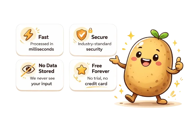 PotatoTools clean online tools workspace